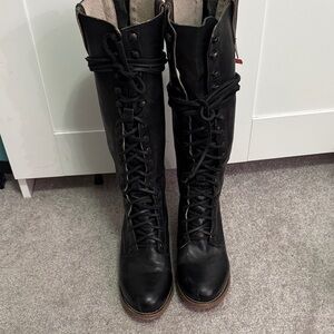 Freebird by Steven Black Lace-Up Boots-Grany